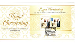 Australia 2014 Royal Christening Of HRHPrince George Miniature Sheet, FDI - Marcofilie