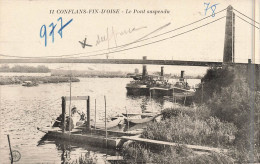 FRANCE - Conflans Fin D'Oise - Le Pont Suspendu - Carte Postale Ancienne - Sonstige & Ohne Zuordnung