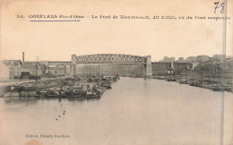 FRANCE - Conflans Fin D'Oise - Le Pont De Maurecourt - Eiffel - Vu Du Pont Suspendu - Carte Postale Ancienne - Sonstige & Ohne Zuordnung