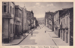 Cartolina Villarosa ( Enna ) Corso Regina Margherita - Enna
