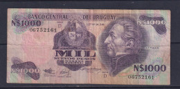 URUGUAY - 1992 1000 Pesos Circulated Banknote - Uruguay