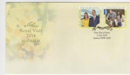 Australia 2014 Royal Visit Australia FDC - Marcofilia