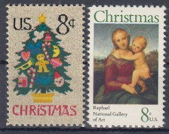 UNITED STATES 1123-1124,unused,Christmas 1973 (**) - Unused Stamps