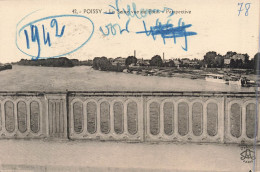 FRANCE - Poissy - La Seine Vue Du Pont - Perspective - Carte Postale Ancienne - Poissy