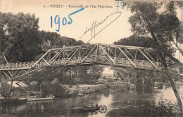 FRANCE - Poissy - Passerelle De L'île Migneaux - Carte Postale Ancienne - Poissy