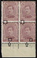 140  Bloc 4  Bdf  2*2**  LCV 78  Piquage T3/4 LCV 14 Empâtement  T3 LV11 L Prolongé T4 E Brisé - 1901-1930