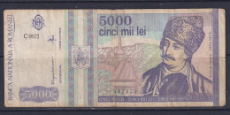 ROMANIA - 1993 5000 Lei Circulated Banknote - Romania
