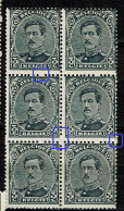 183  Bloc 6   1*5**  LCV 62  Piquage - 1901-1930