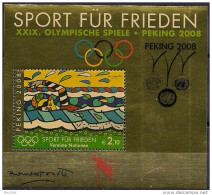 2008 UNO Wien Mi. Bl. 22 I **MNH     Sport Für Frieden - Olympische Sommerspiele, Peking - Blocchi & Foglietti