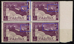 251  Bloc 4 **  LV 1  Taches Blanches Cartouches + Nuées + Cadre Brisé (T1) - 1901-1930