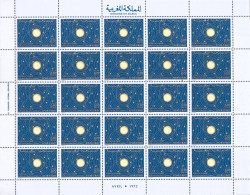 Morocco MNH Stamp In A Full Sheet Of 25 Stamps - Astronomie