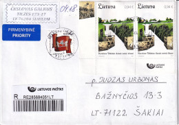 Lithuania Cover 2017 Stamps The Canal Of King William Was Excavated In 1863– 1873 Klaipeda Memel - Lituanie