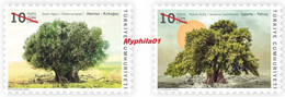 Turkey, Türkei - 2023 - Monumental Trees (Olive And Juniper Trees) ** MNH - Ongebruikt