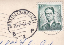 Roi Baudouin Koksijde Bruxelles Brussel 1964 BXP BARQUE VOILIERS - Cartas & Documentos