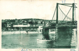 FRANCE - Triel - Le Pont Suspendu - Panorama - Carte Postale Ancienne - Triel Sur Seine