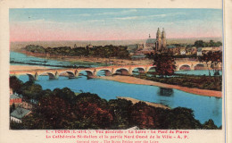 FRANCE - Tours - Vue Générale - La Loire - Le Pont De Pierre - La Cathédrale Saint Gatien - Carte Postale Ancienne - Tours