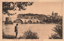 FRANCE - Avignon - Vue Sur Le Pont De Saint Bénézet Et Le Rhône - Carte Postale Ancienne - Avignon (Palais & Pont)