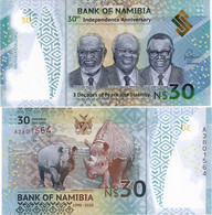NAMIBIA        30 Dollars        Comm.       P-W18        2020        UNC - Namibië