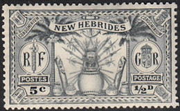 NEW HIBRIDES  SCOTT NO 41 MINT HINGED  YEAR  1925 - Ungebraucht