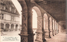 FRANCE - Villandry - Le Château - Galeries De La Cour D'honneur - Carte Postale Ancienne - Sonstige & Ohne Zuordnung