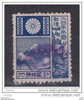 JAPAN:  1922  MOUNT  FUJI  -  20 S. USED  STAMP  -  YV/TELL. 172 - Oblitérés