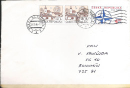 Envelope 213 Czech Republic NATO 1999 Used In 2001 - NAVO