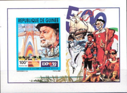 Guinea MNH Imperforated SS - Christoffel Columbus