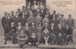 Athlètes Et Sportif 10/8/1924 Grand Nouvel Hotel Oyonnax - Athlétisme