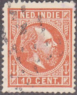 NETHERLANDS INDIES  SCOTT NO 9  USED  YEAR  1870 - Niederländisch-Indien