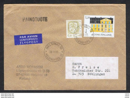 FINLAND: 1983 AIR MAIL COVERT WITH:  20 P. + 1 M.20 (771 + 874) - TO GERMANY - Storia Postale
