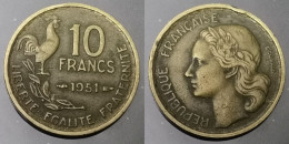 Monnaie France -  1951 -10 Francs Guiraud - 10 Francs