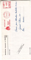 Belgique - Lettre De 1981 - Oblit EMA Peruwelz - Cachet Empreintes Machines De La Commune De Peruwelz - - 1980-99