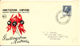 Australia FDC 6-3-1957 Queen Elizabeth II New 10d. Stamp With Cachet And Sent To Denmark - FDC