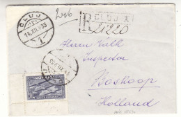 Roumanie - Lettre De 1935 - Oblit Oluj - Exp VersBoskoop - Avions - - Covers & Documents