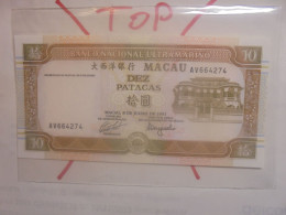MACAO 10 PATACAS 1991 Neuf (B.32) - Macau