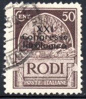 2403. GREECE. RHODES, RODI. 1930 HYDROLOGICAL CONGRESS 50c. #55 - Dodekanisos