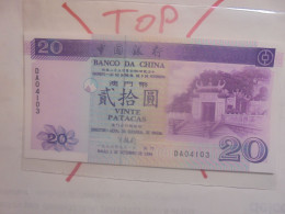 MACAO 20 PATACAS 1996 Neuf (B.32) - Macau