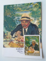 D200746 Hungary   Maxicard,  CM,  Carte Maximum Card,  1967 Csók István Painting - Maximumkarten (MC)