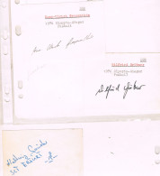 JEUX OLYMPIQUES - AUTOGRAPHES DE MEDAILLES OLYMPIQUES - CONCURRENTS D'ALLEMAGNE DE L'EST - - Handtekening