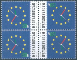 C5170 Hungary Organization EU Clock Téte-Beche Pair MNH - EU-Organe