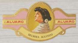 E95 Lot Bagues De Cigares  Alvaro  Série Femmes Dans L'histoire  Delmira Agustini - Bagues De Cigares