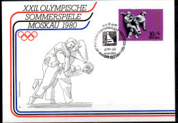 URSS  FDC    JO 1980  Judo Karate - Judo