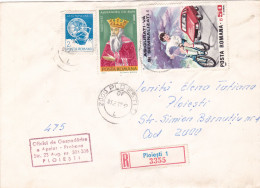 BICYCLE STAMPS ON  COVERS 1989  ROMANIA - Lettres & Documents