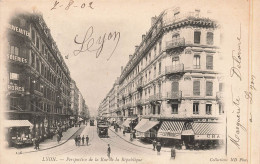 FRANCE - Lyon - Perspective De La Rue De La République - Carte Postale Ancienne - Andere & Zonder Classificatie