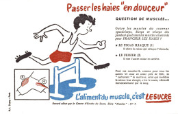 K2901 - Buvard - L'Aliment Du Muscle C'est Le SUCRE - Dulces & Biscochos