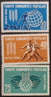 Turquie  1963,  YT N°1647-49  N**,  Cote YT 1,25€ - Unused Stamps