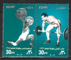 EGYPTE. N°1724-5 De 2002. Haltérophilie. - Gewichtheffen