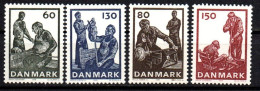 1976 - Danimarca 632/35 Industria Del Vetro    ----- - Neufs