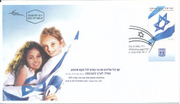 Israel FDC 21-11-2010 Flag Of Israel With Tap And Cachet - FDC