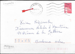 Curiosité Empreinte Mégras De 41 Blois CDIS -5.07.00  " Sans Le Pont Supérieur Du T à D - Lettres & Documents
